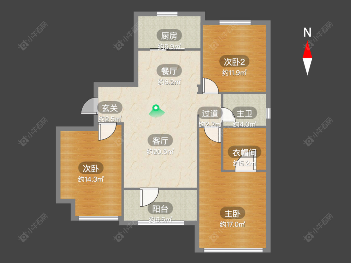 锦绣天地房源户型图 常州锦绣天地在售二手房源户型图_小牛看房