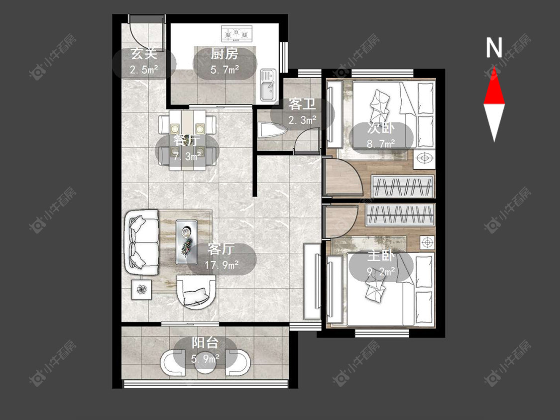 常州山水雅居在售二手房源户型图_小牛看房