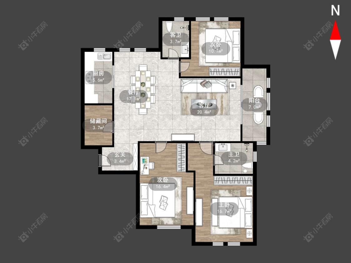 凯悦中心房源户型图 常州凯悦中心在售二手房源户型图_小牛看房