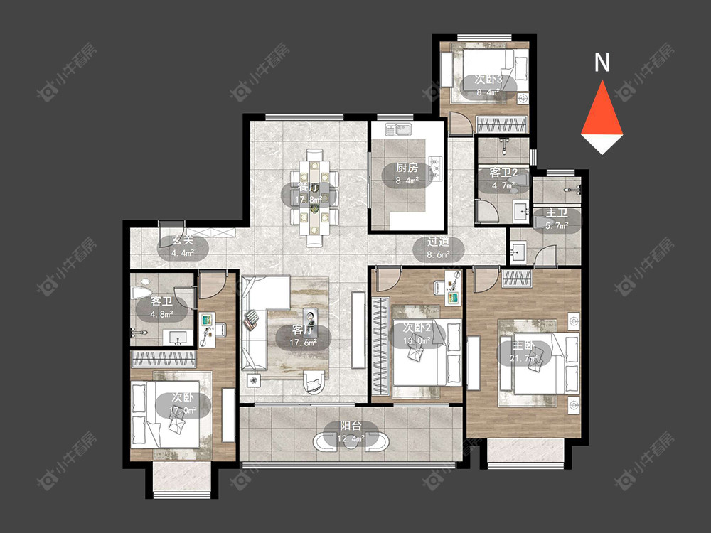 常州星河国际九区在售二手房源户型图_小牛看房