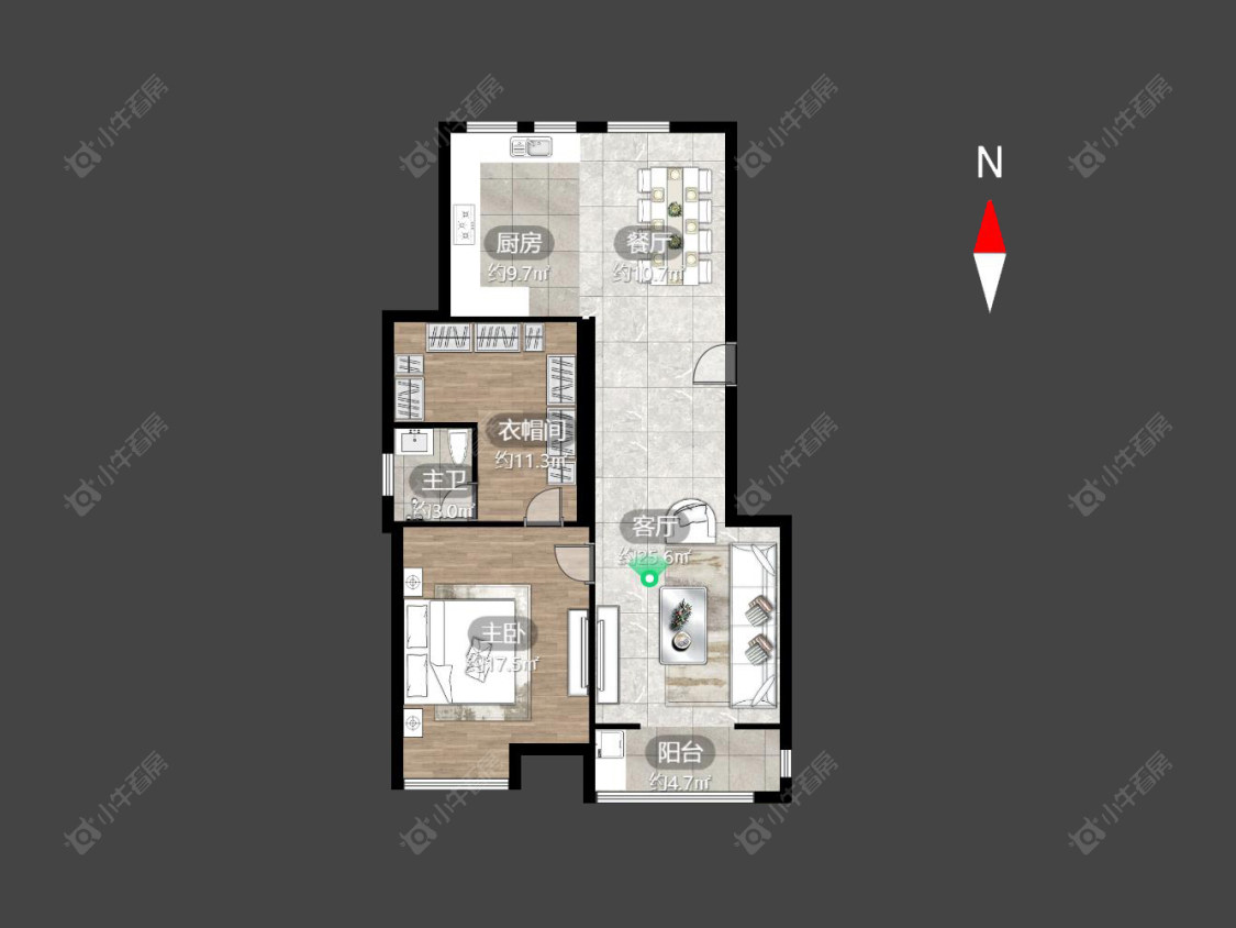 常州米兰阳光在售二手房房源户型图_小牛看房