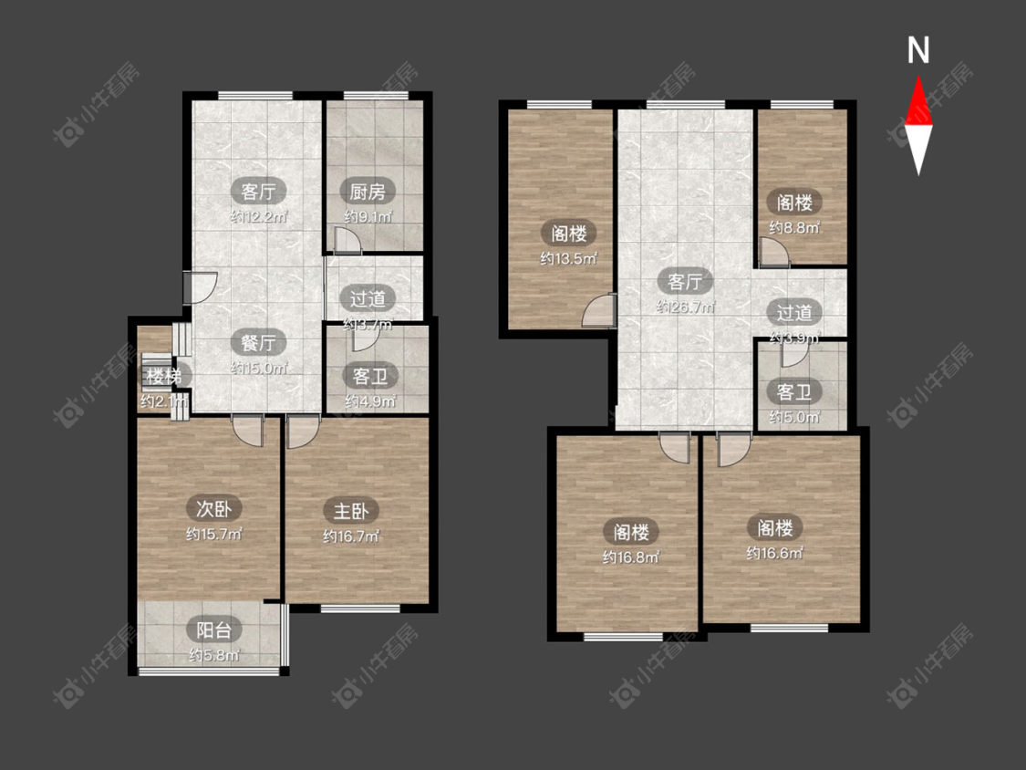 永宁花园房源户型图 常州永宁花园在售二手房源户型图_小牛看房