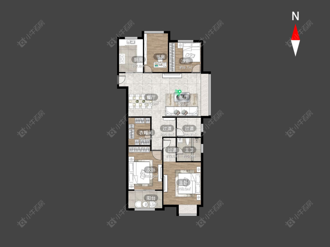 常州阳光龙庭在售二手房源户型图_小牛看房