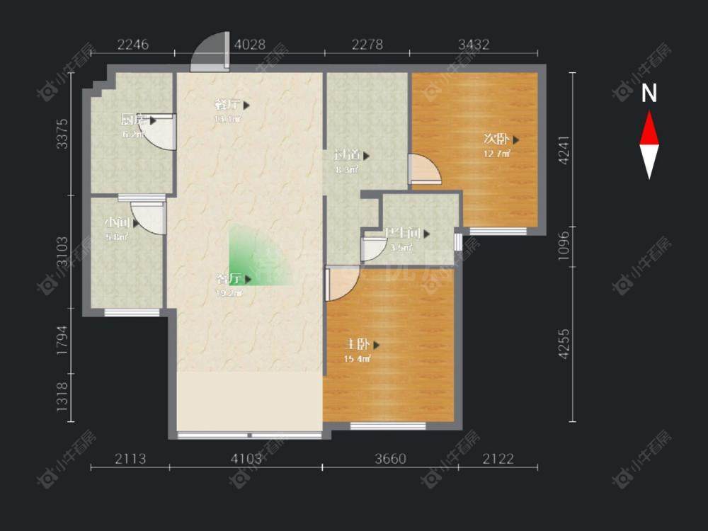 常州彩虹城在售二手房源户型图_小牛看房