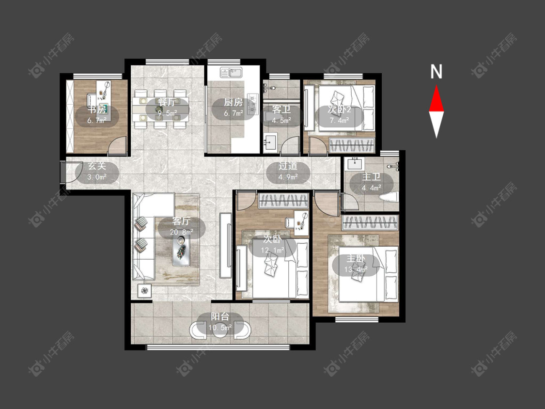 常州嘉禾尚郡在售二手房源户型图_小牛看房