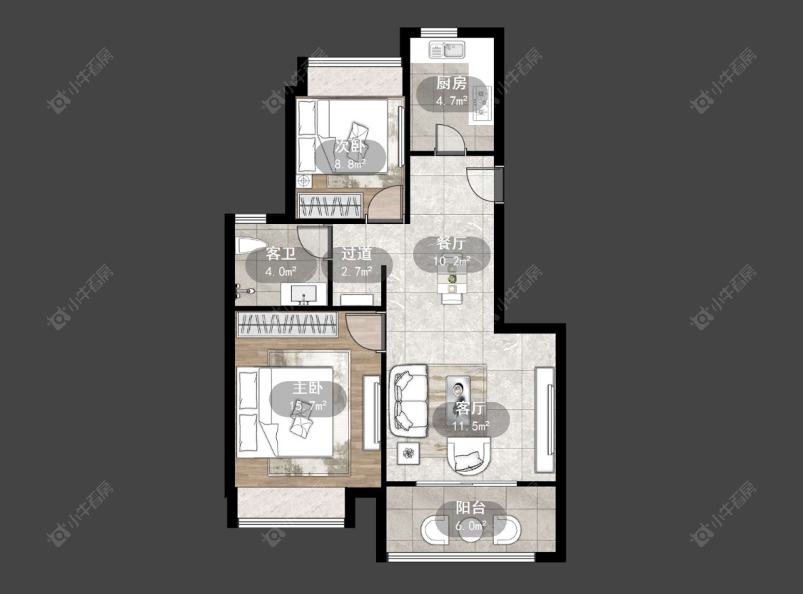 空港一村房源户型图 常州空港一村在售二手房源户型图_小牛看房