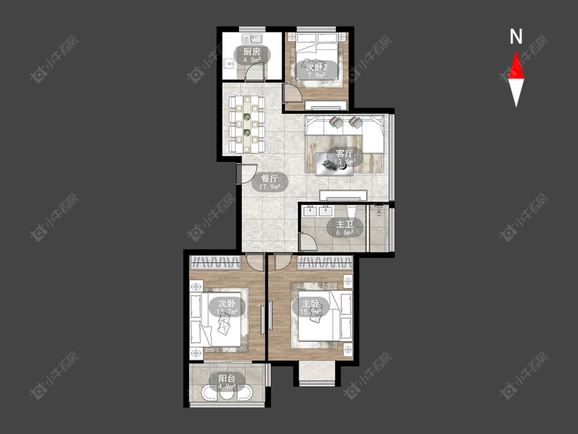 绿园爱舍南区房源户型图 常州绿园爱舍南区在售二手房源户型图_小牛看房