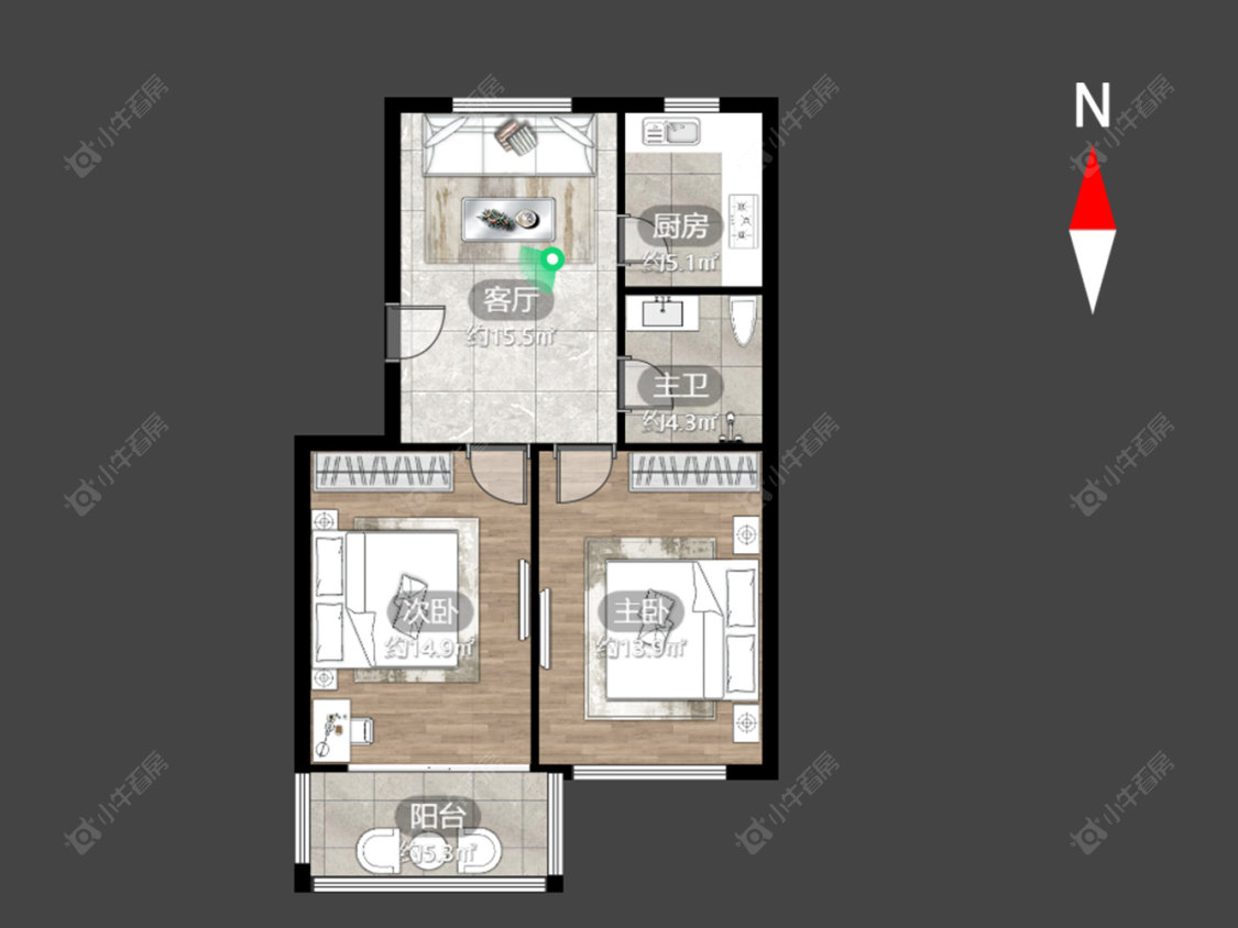 常州巢丰苑在售二手房源户型图_小牛看房