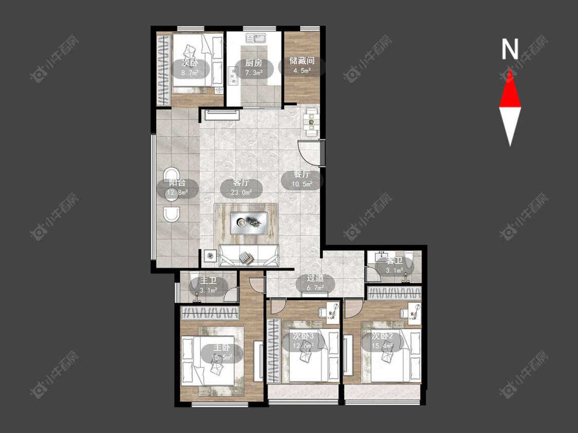 常州桃溪院子在售二手房源户型图_小牛看房