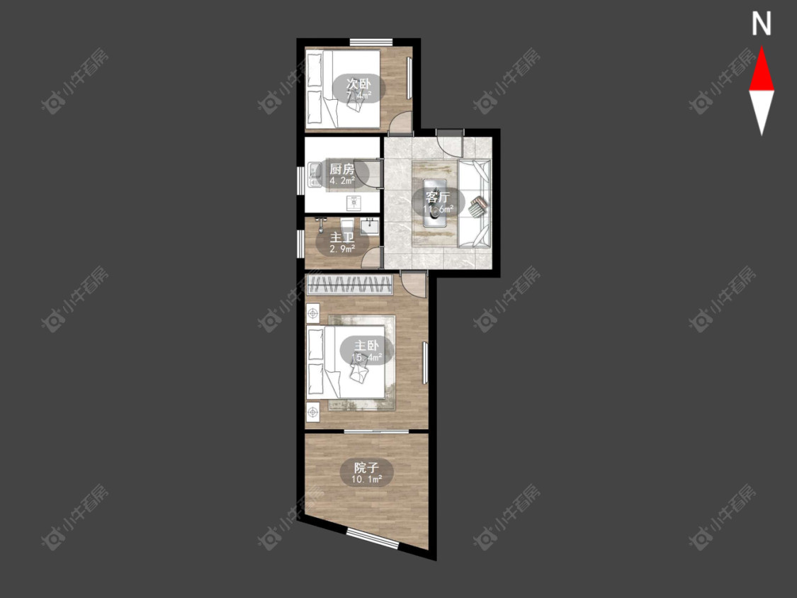 西上园房源户型图 常州西上园在售二手房源户型图_小牛看房