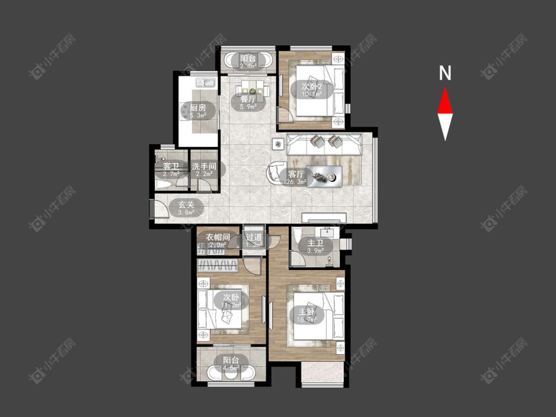 常州典雅花园在售二手房源户型图_小牛看房