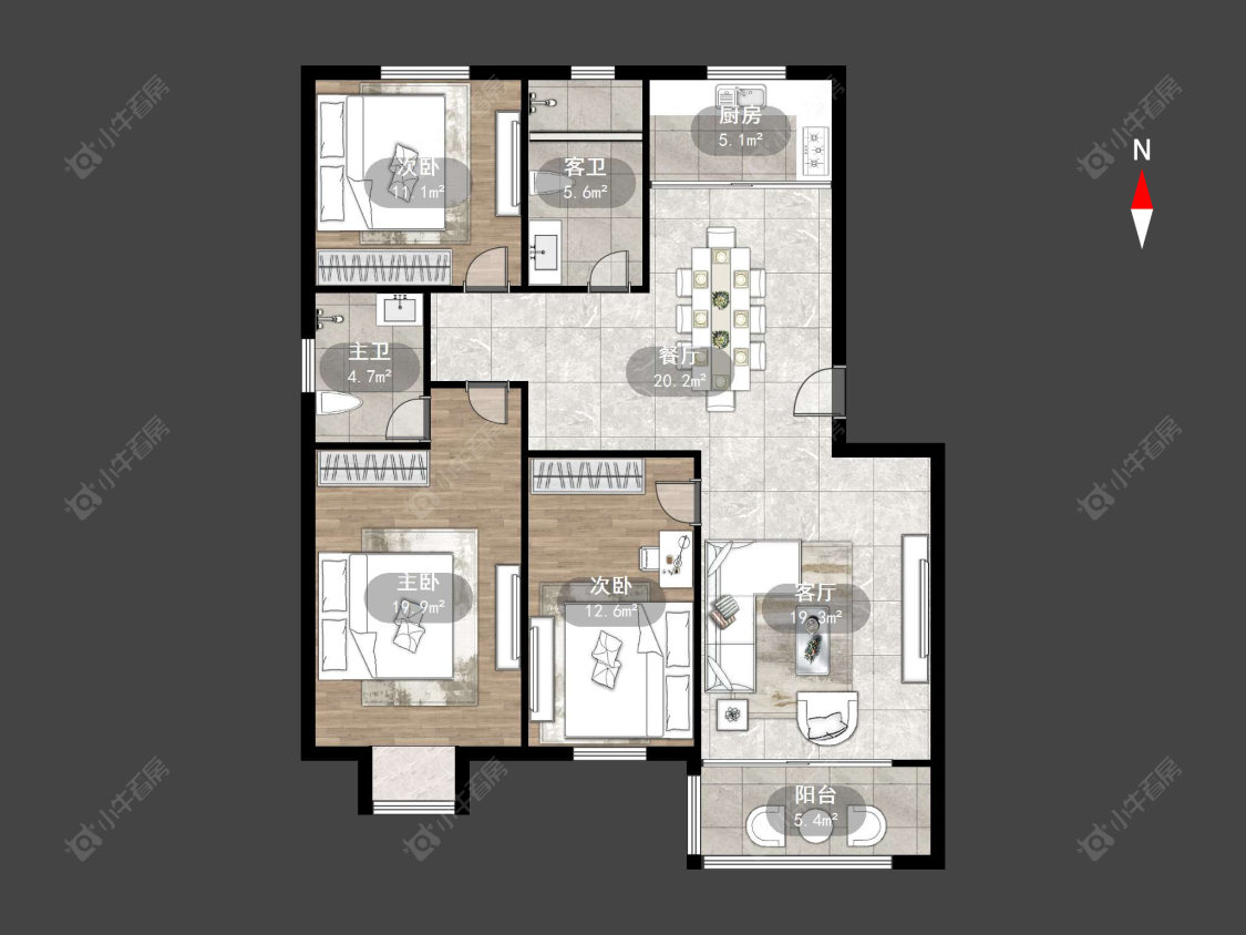 常州新城东苑二区在售二手房源户型图_小牛看房