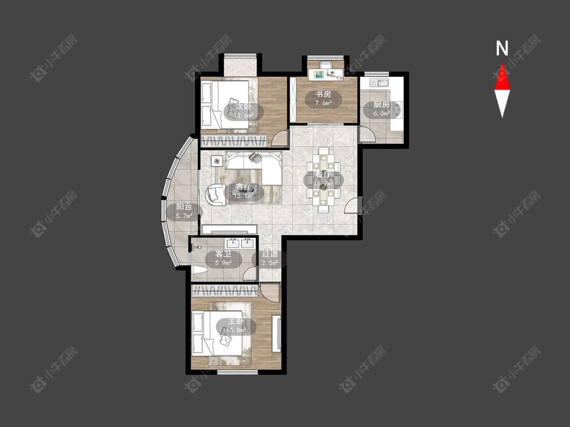 水木年华花园房源户型图 常州水木年华花园在售二手房源户型图_小牛看房