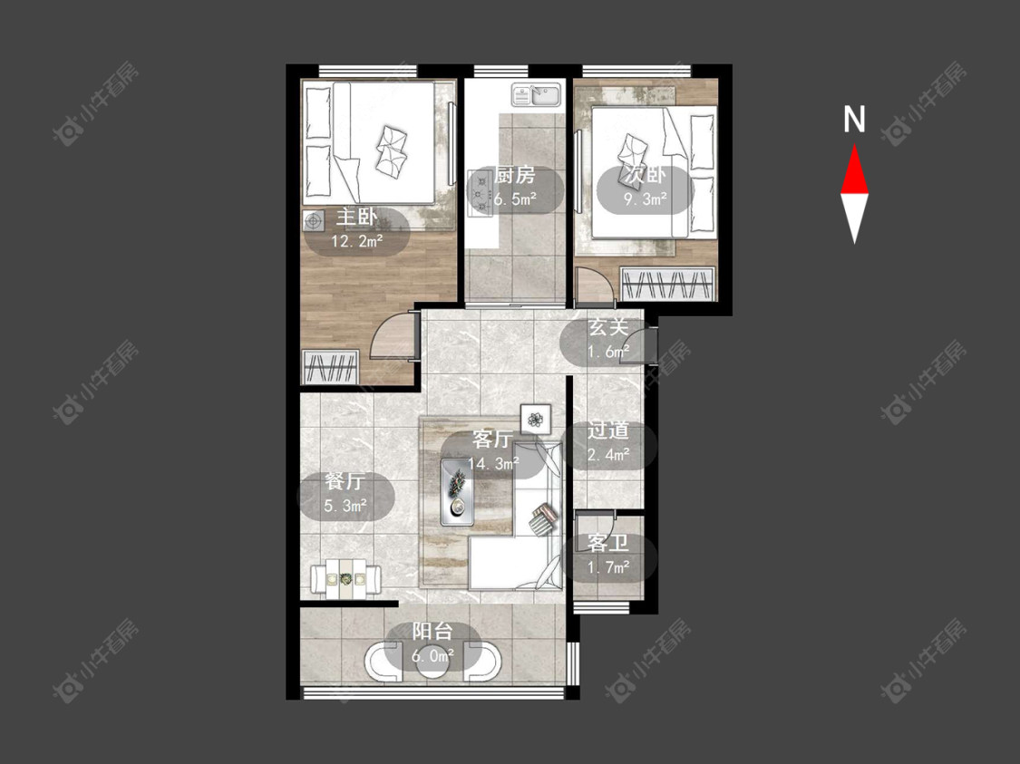 红梅新村房源户型图 常州红梅新村在售二手房源户型图_小牛看房