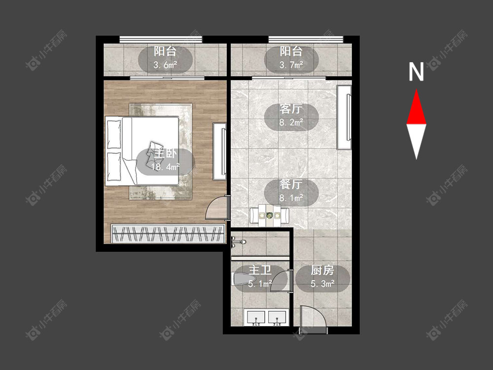 常州星河丹堤五区在售二手房源户型图_小牛看房