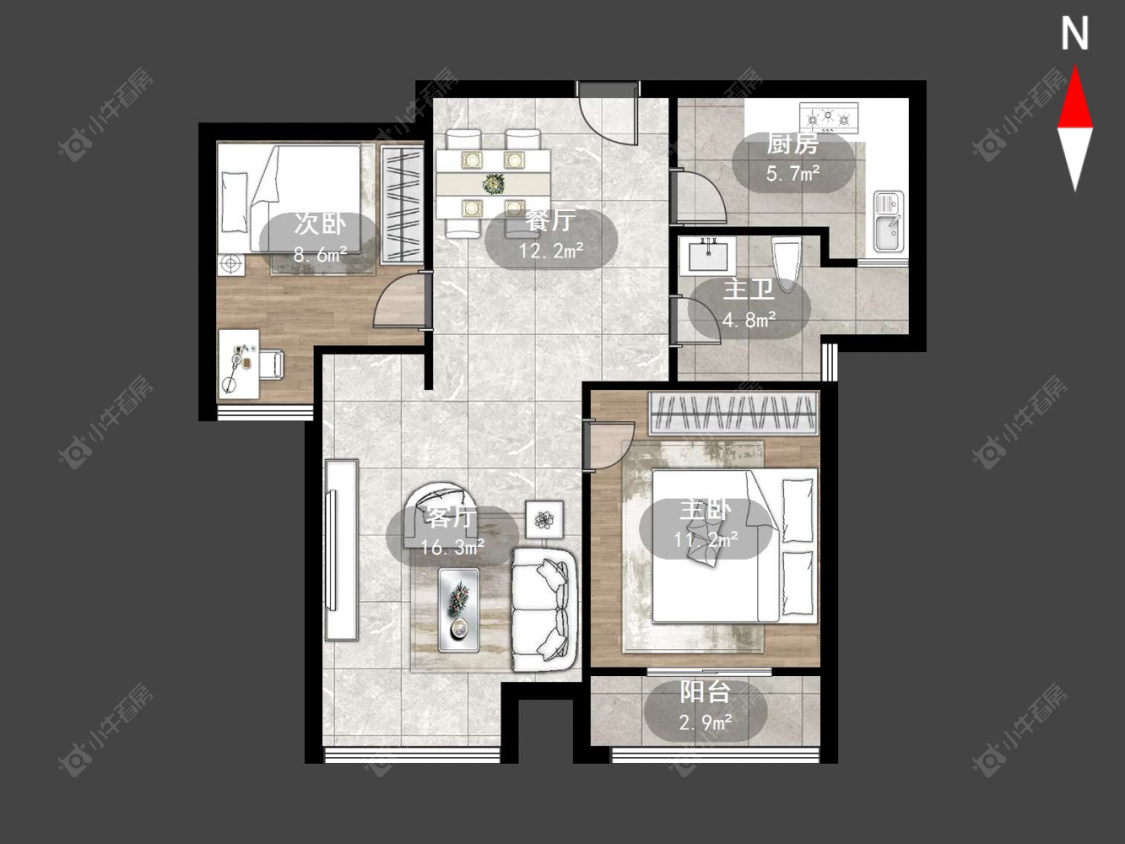 常州嘉宏盛世在售二手房源户型图_小牛看房