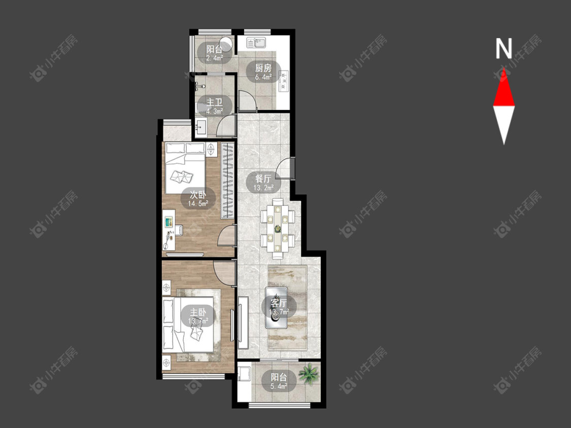 常州雅筑公寓在售二手房房源户型图_小牛看房