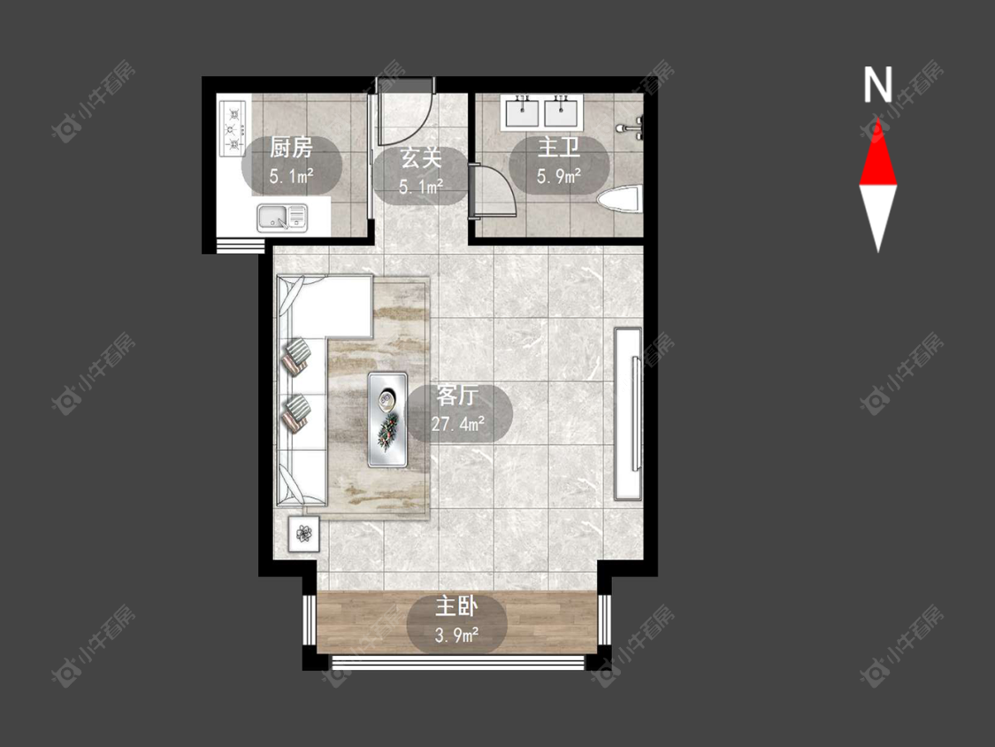 常州府翰苑西区在售二手房源户型图_小牛看房