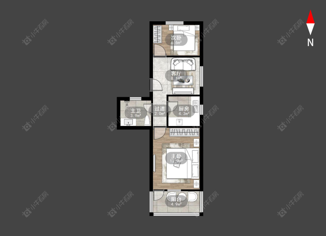 常州工人新村北在售二手房房源户型图_小牛看房