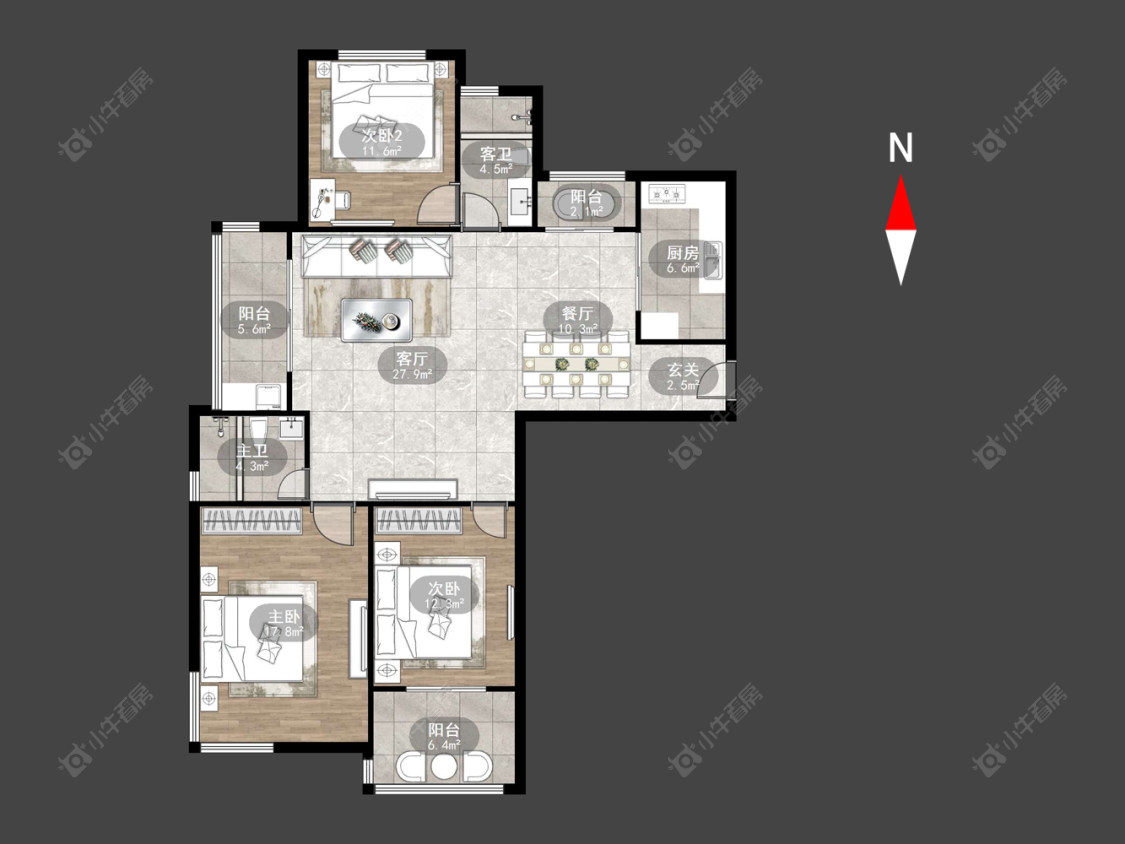 常州凤凰名城在售二手房源户型图_小牛看房