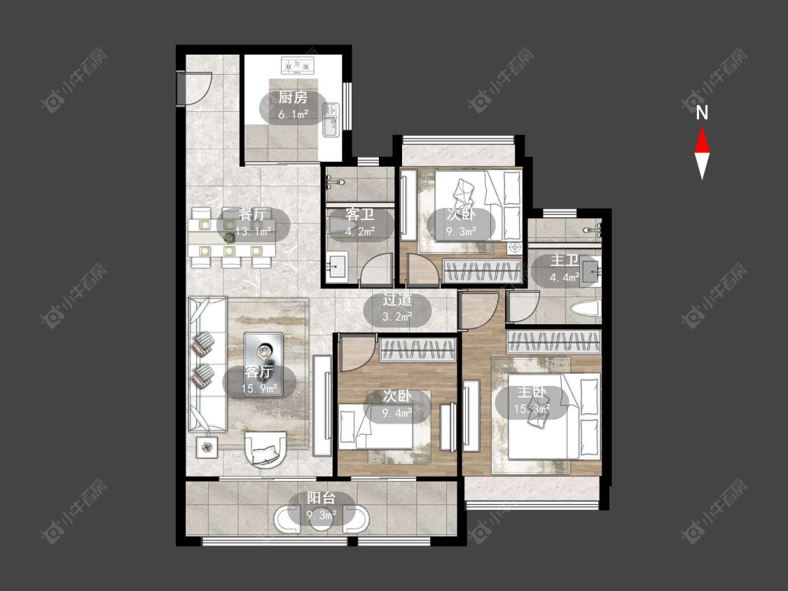 新城逸隽花园一期房源户型图 常州新城逸隽花园一期在售二手房源户型图_小牛看房