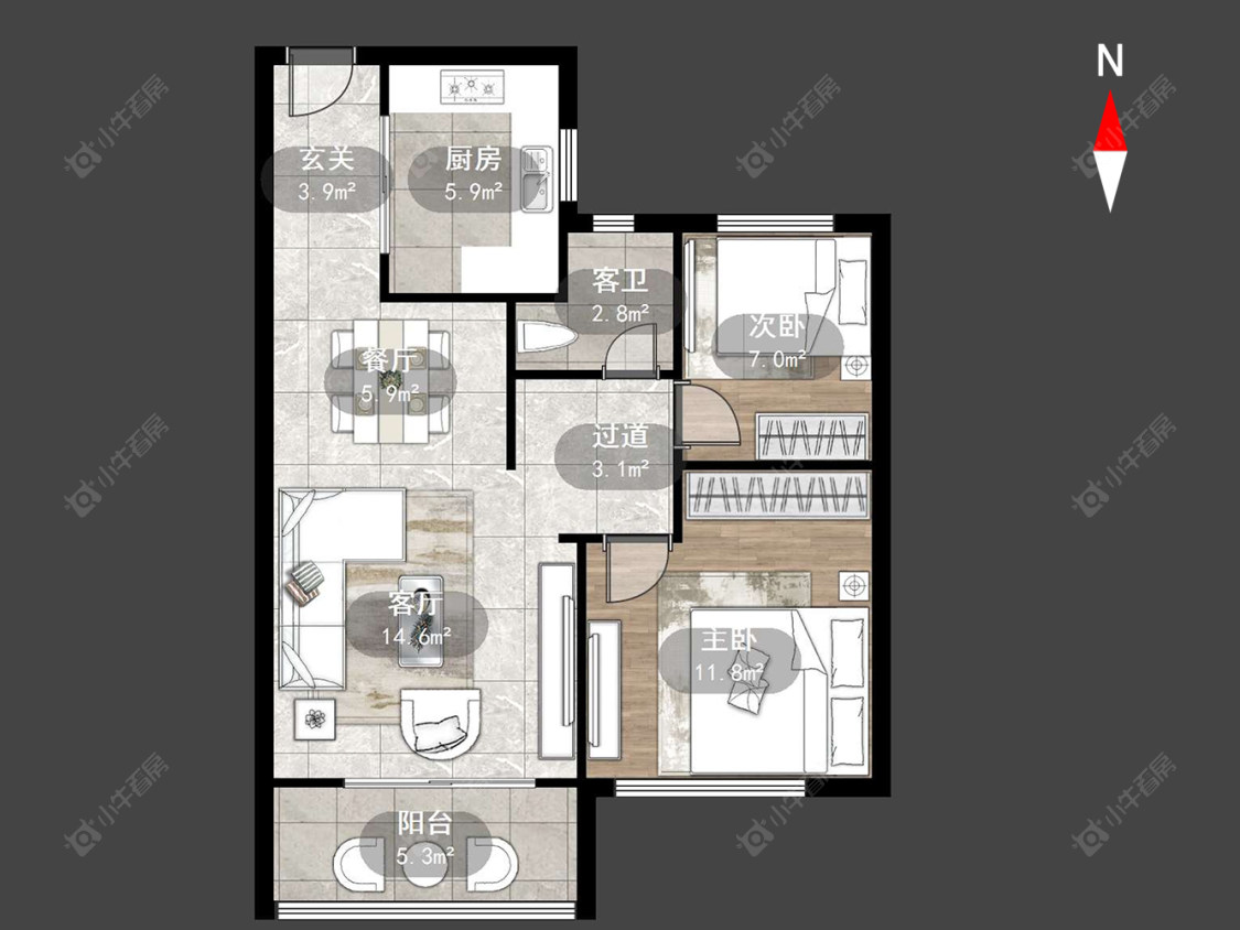 大明丰泰苑房源户型图 常州大明丰泰苑在售二手房源户型图_小牛看房
