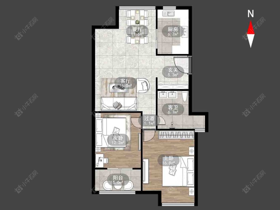 常州东方福郡在售二手房源户型图_小牛看房