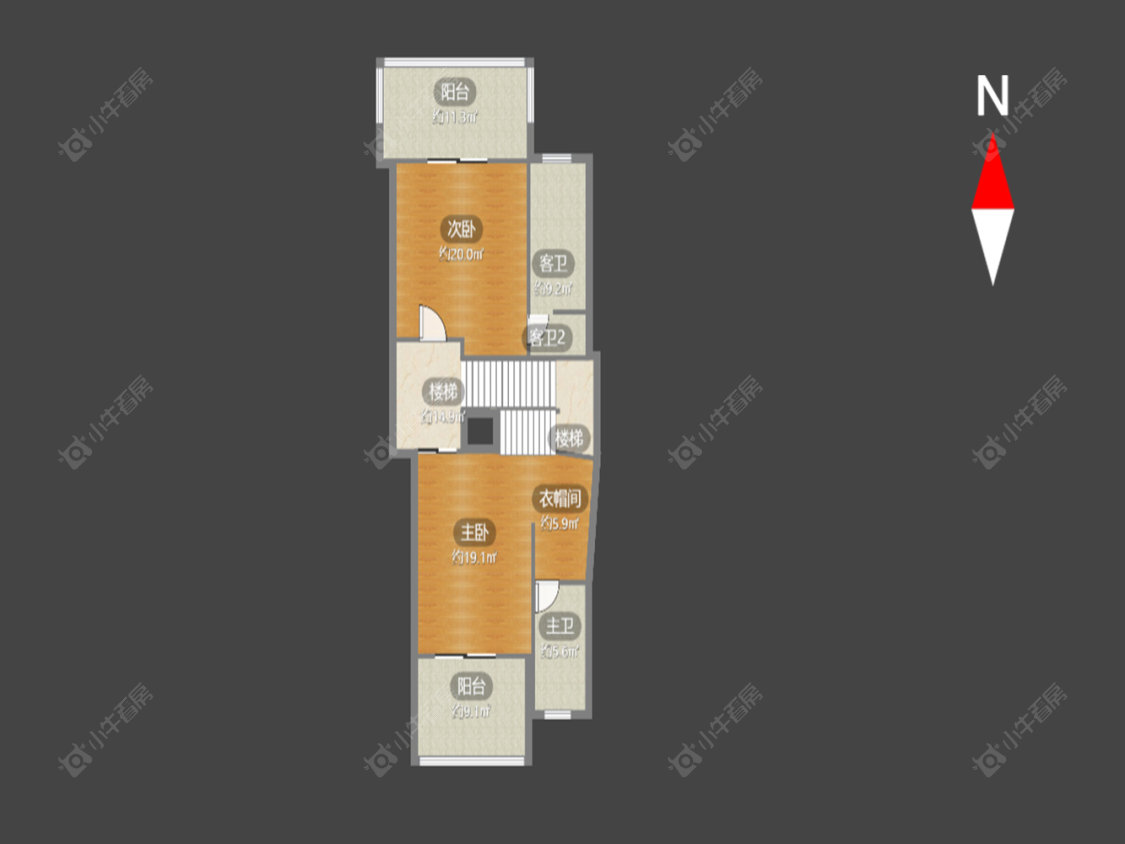 常州大名城东区别墅区在售二手房源户型图_小牛看房