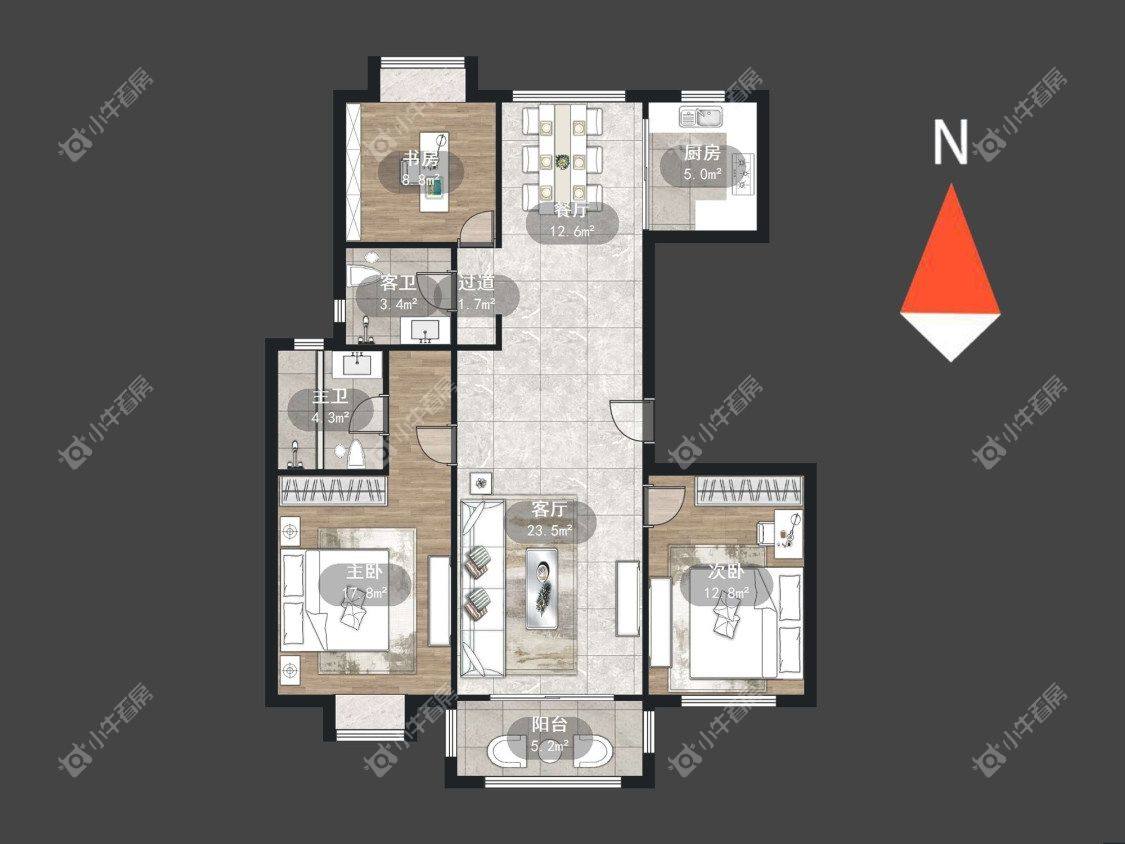 常州都市桃源五期在租房源户型图_小牛看房