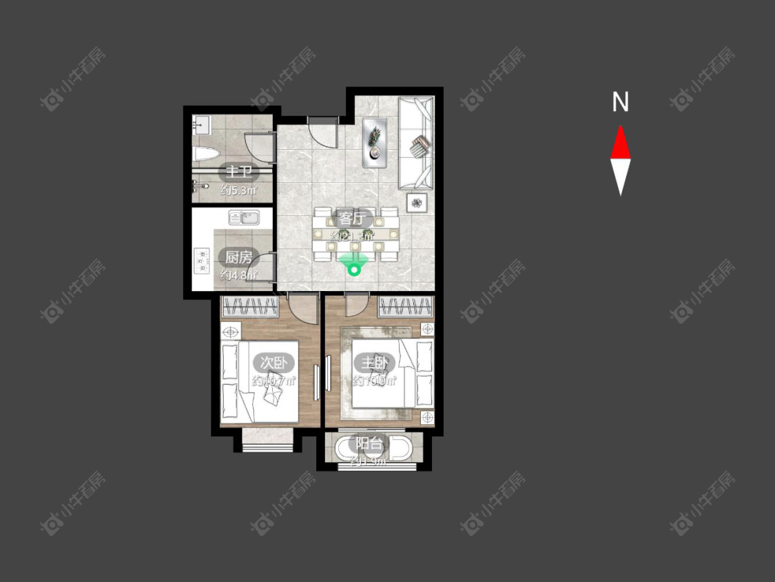 常州怀德名园在售二手房房源户型图_小牛看房