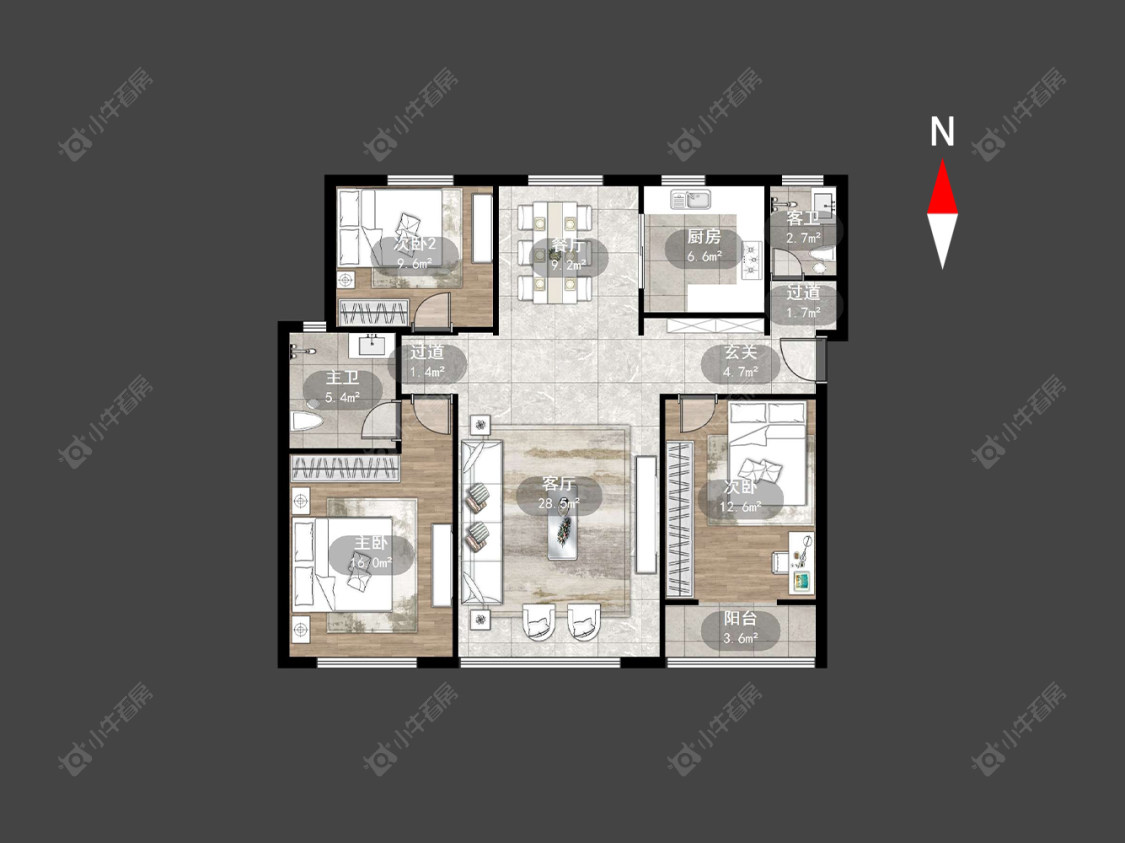 常州凯纳华侨城在售二手房源户型图_小牛看房