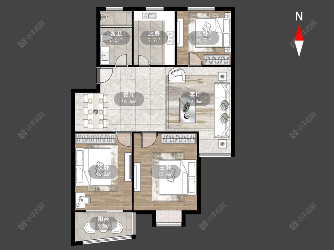 河苑家园二期房源户型图 常州河苑家园二期在售二手房源户型图_小牛看房