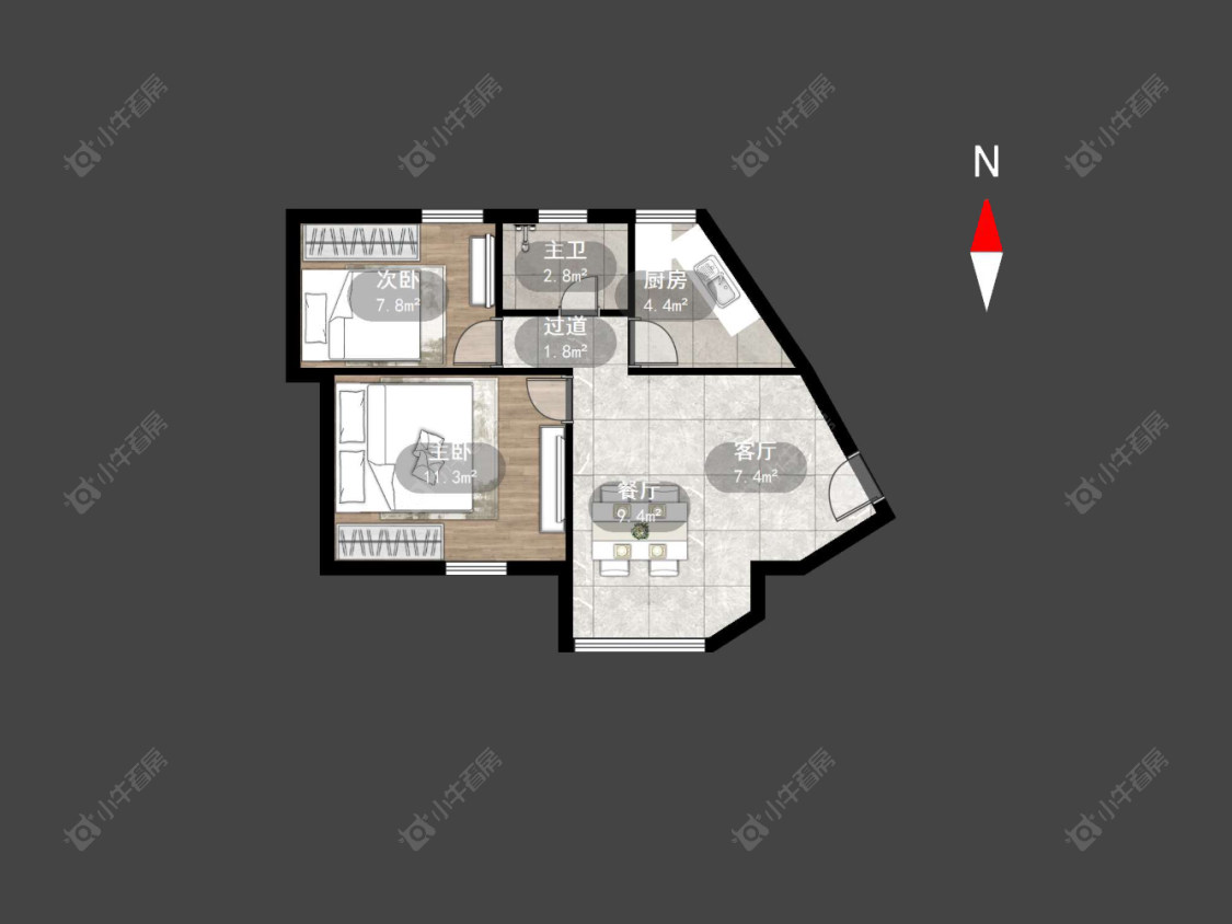 常州兰翔新村在售二手房源户型图_小牛看房