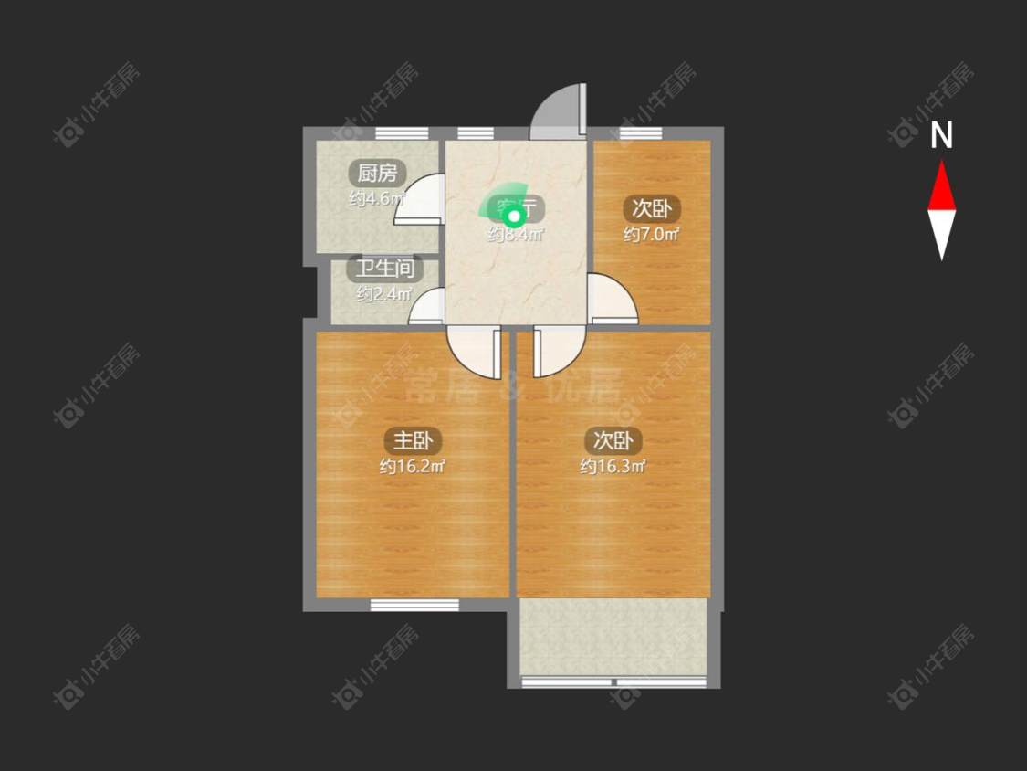 桃园新村房源户型图 常州桃园新村在售二手房源户型图_小牛看房