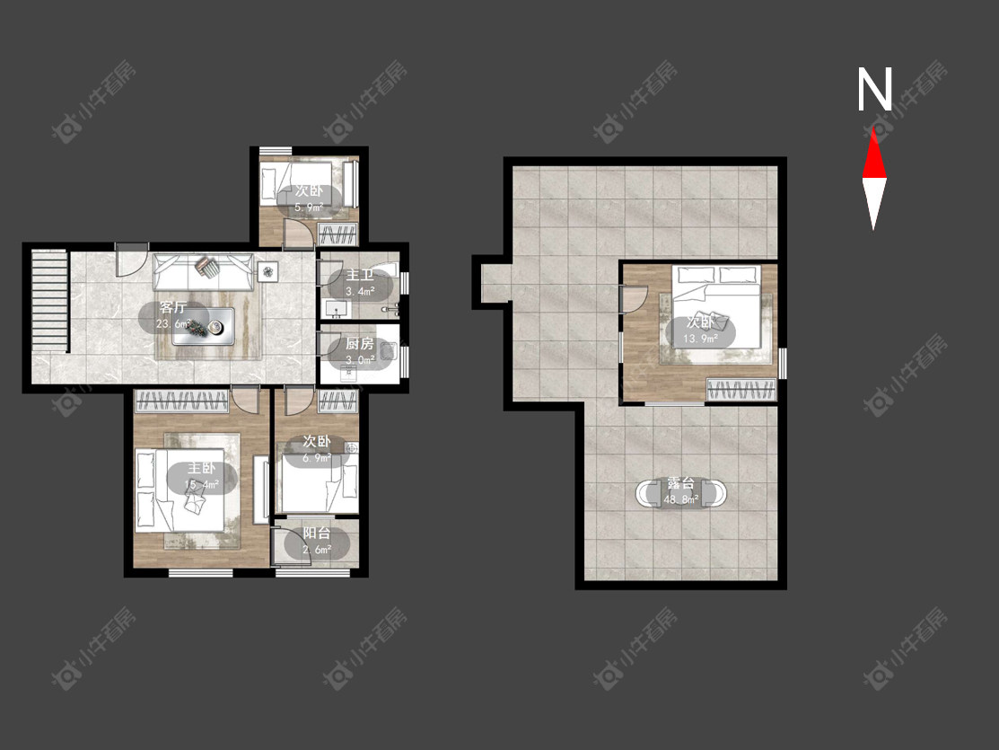 常州丽华二村在售二手房源户型图_小牛看房