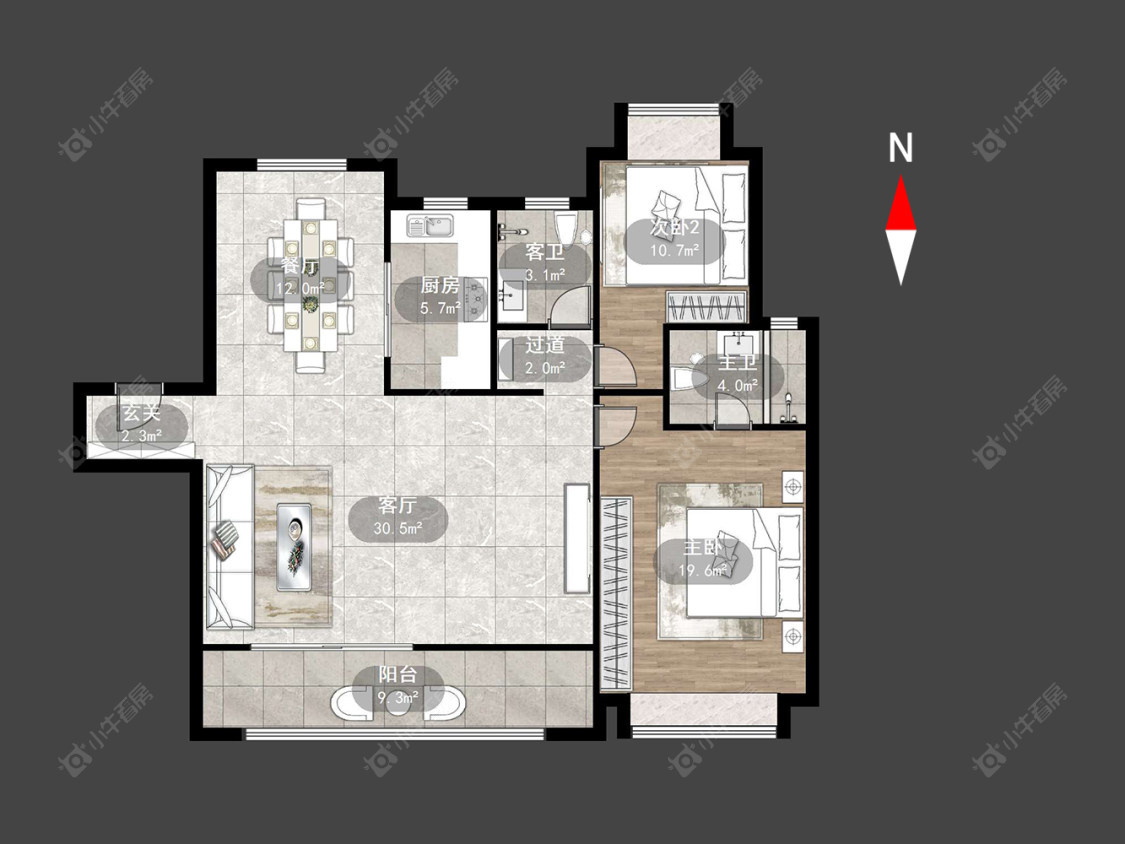 璟尚雅宸房源户型图 常州璟尚雅宸在售二手房源户型图_小牛看房