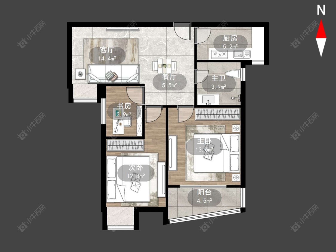 常州璞丽湾花园在售二手房源户型图_小牛看房