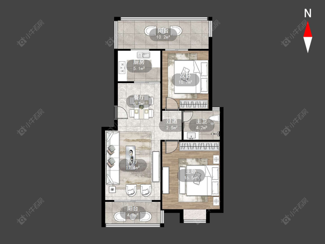 常州剑湖华庭在售二手房源户型图_小牛看房