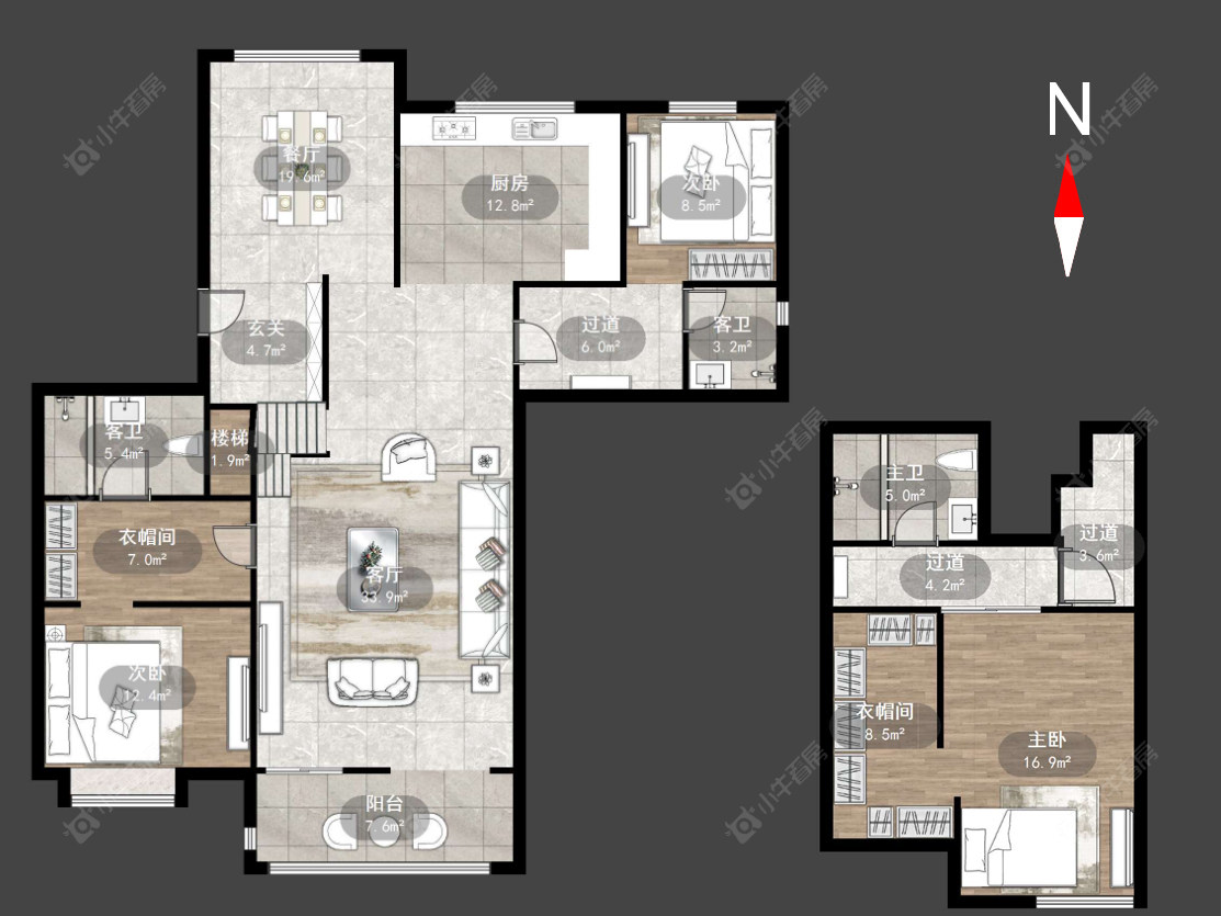 常州新城璞樾和山在售二手房源户型图_小牛看房