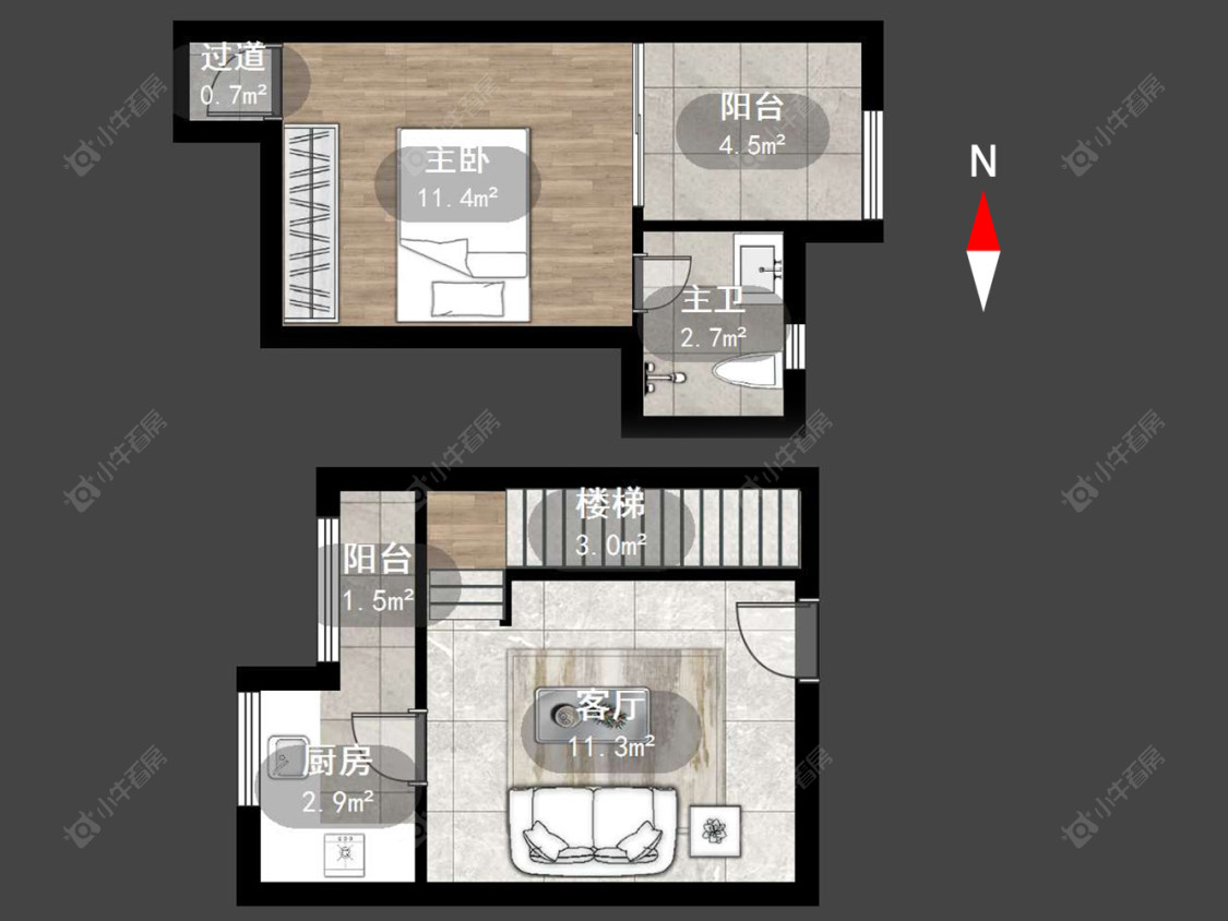 常州绿地世纪城一期在售二手房源户型图_小牛看房