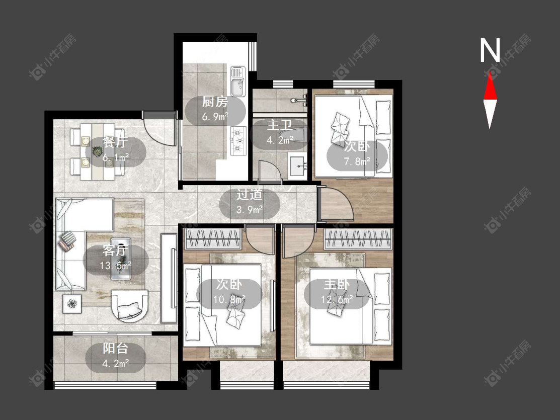 中海凤凰熙岸房源户型图 常州中海凤凰熙岸在售二手房源户型图_小牛看房
