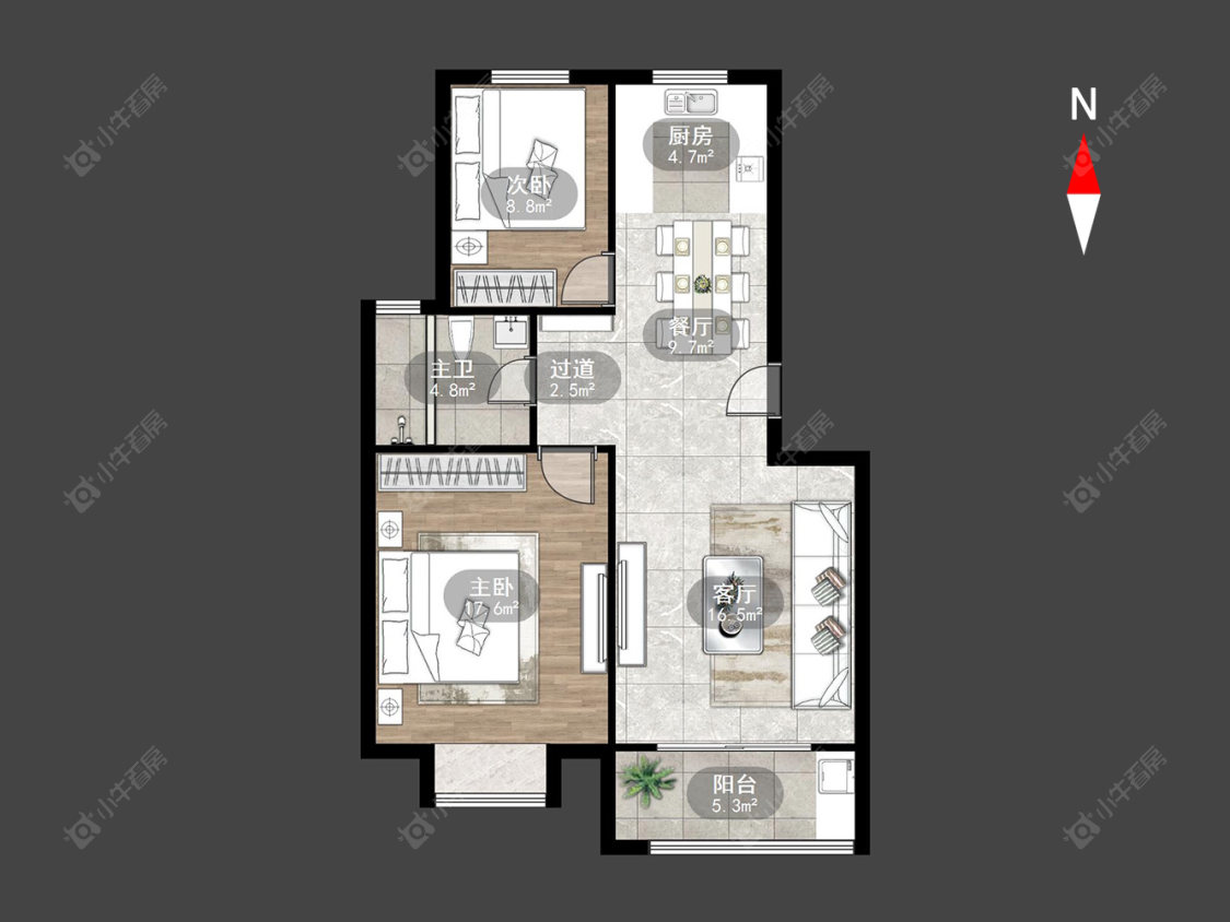 常州顺园八村南区在售二手房源户型图_小牛看房