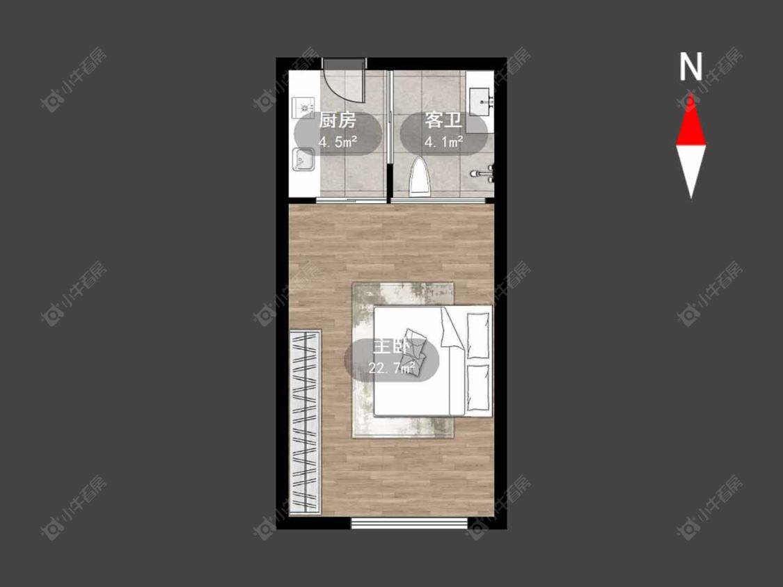 常州澳新风情街公寓在售二手房源户型图_小牛看房