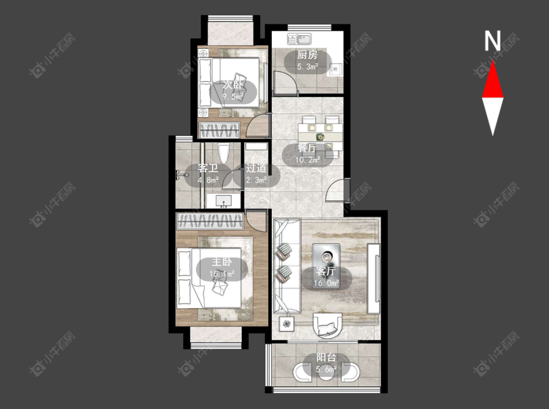 常州顺园二村在售二手房源户型图_小牛看房