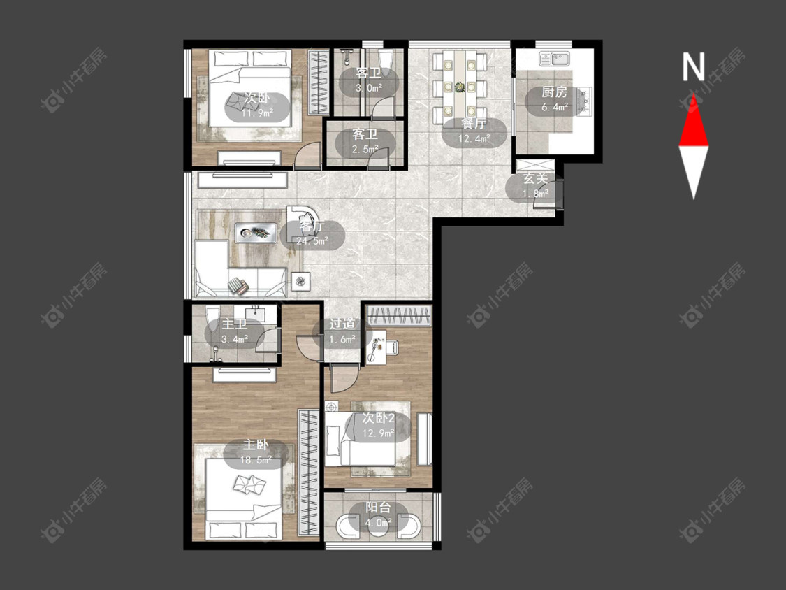 常州凤凰名城在售二手房源户型图_小牛看房