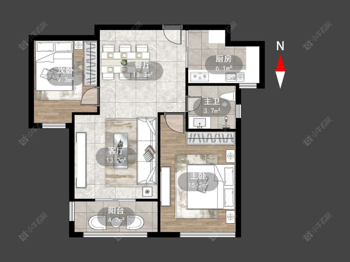 常州清水湾花园一期在售二手房源户型图_小牛看房