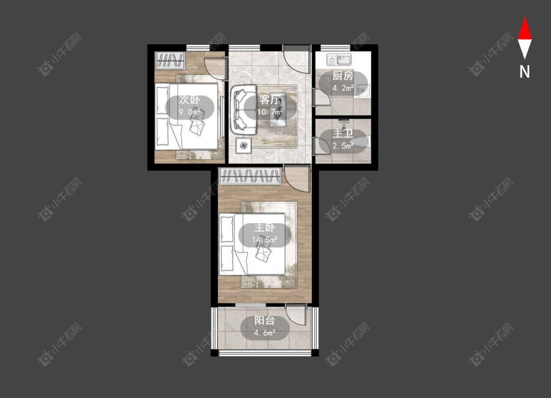 常州工人新村北在售二手房源户型图_小牛看房