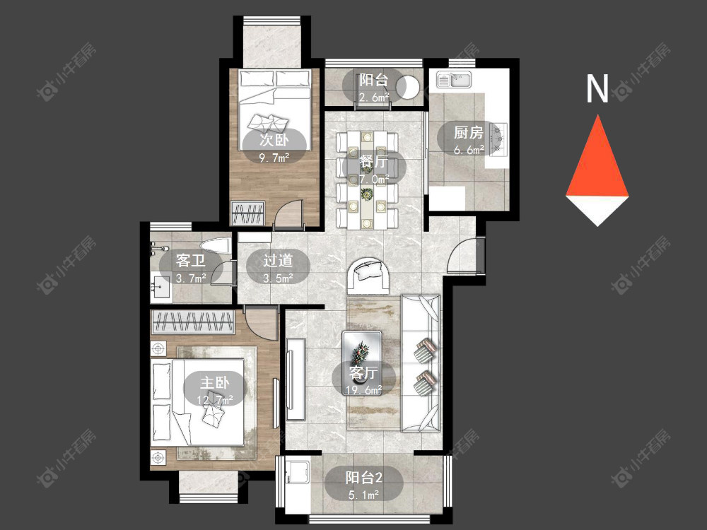 中天名园房源户型图 常州中天名园在售二手房源户型图_小牛看房