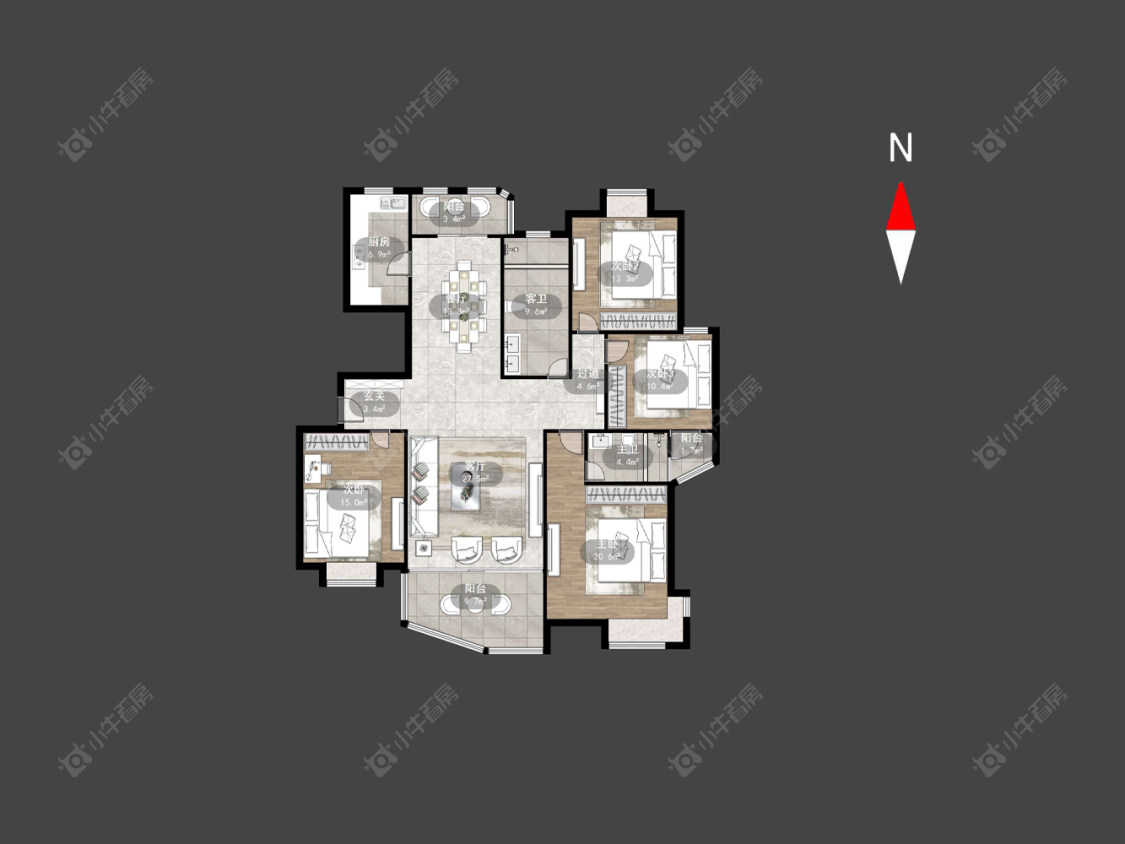 常州怀德名园在售二手房源户型图_小牛看房