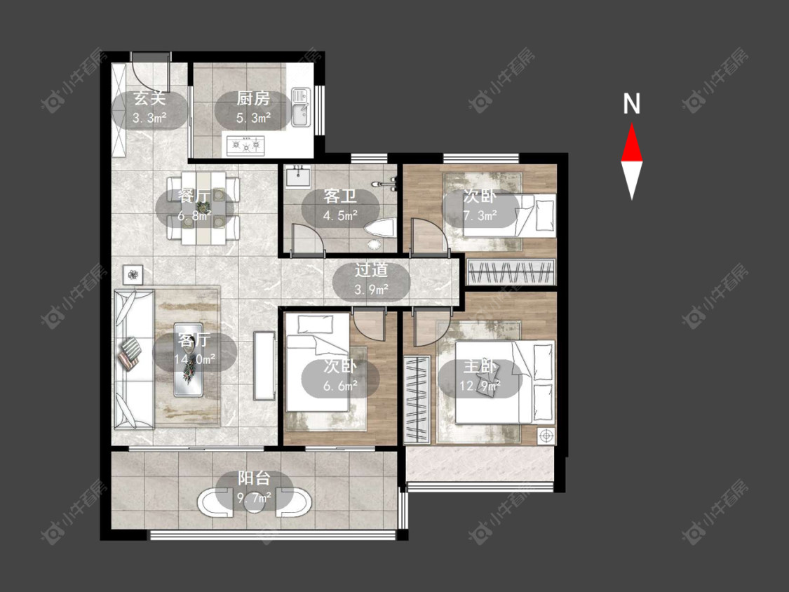 常州碧桂园壹号天禧在售二手房源户型图_小牛看房